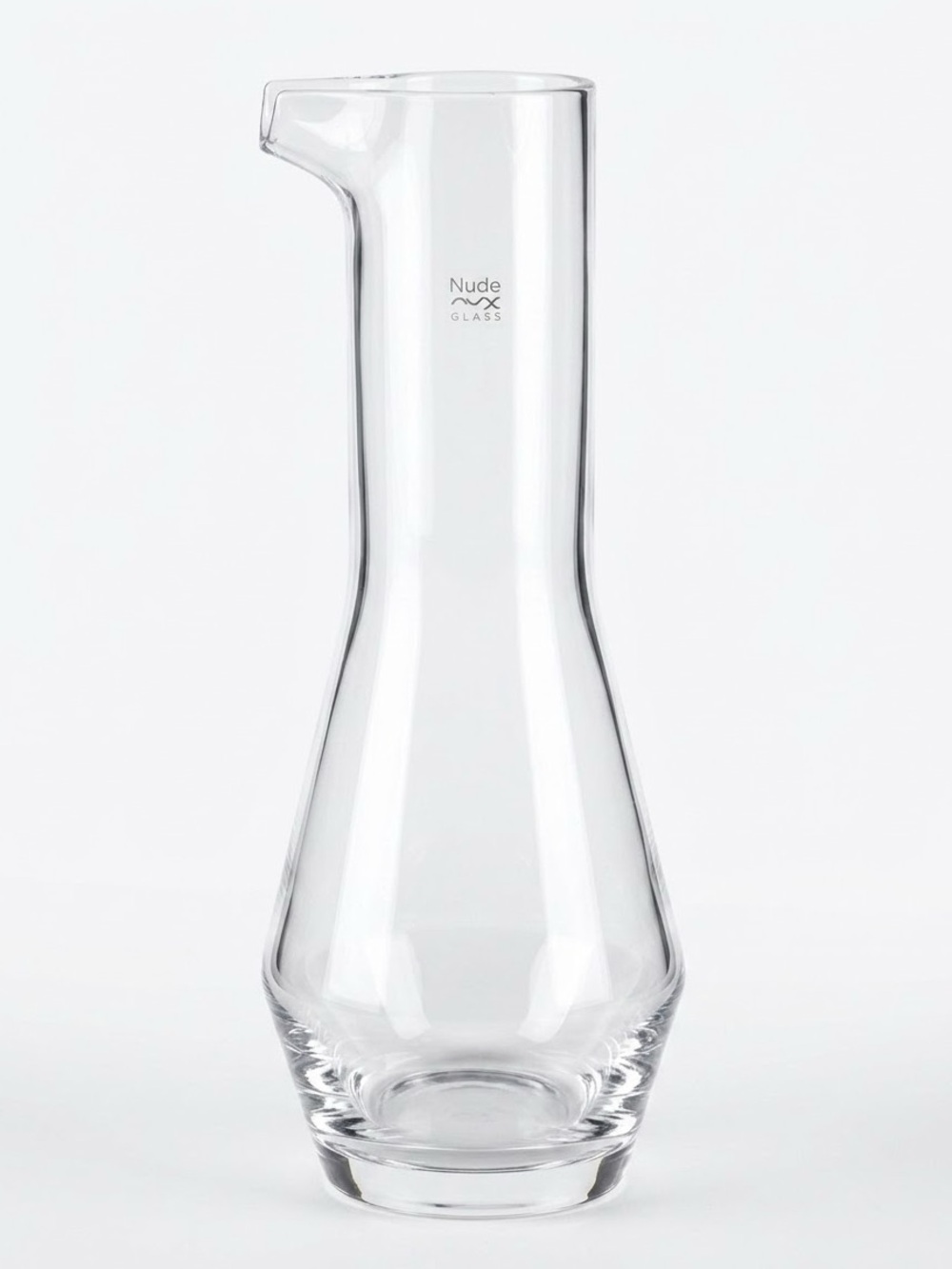 Nude Glass Clear Lead-Free Crystal Pitcher Water Carafe Modern Home Decor